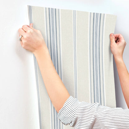 Oak & Moss Calvados Stripe Wallpaper