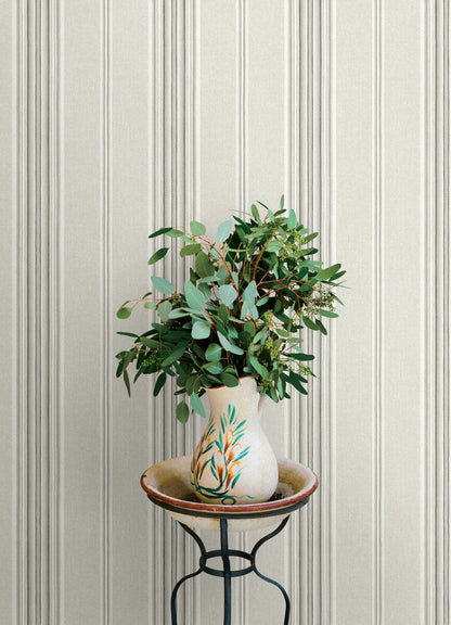 Oak & Moss Calvados Stripe Wallpaper