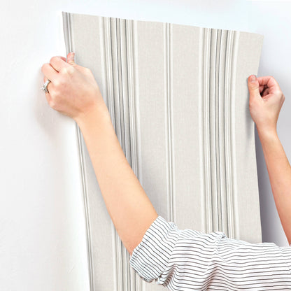 Oak & Moss Calvados Stripe Wallpaper