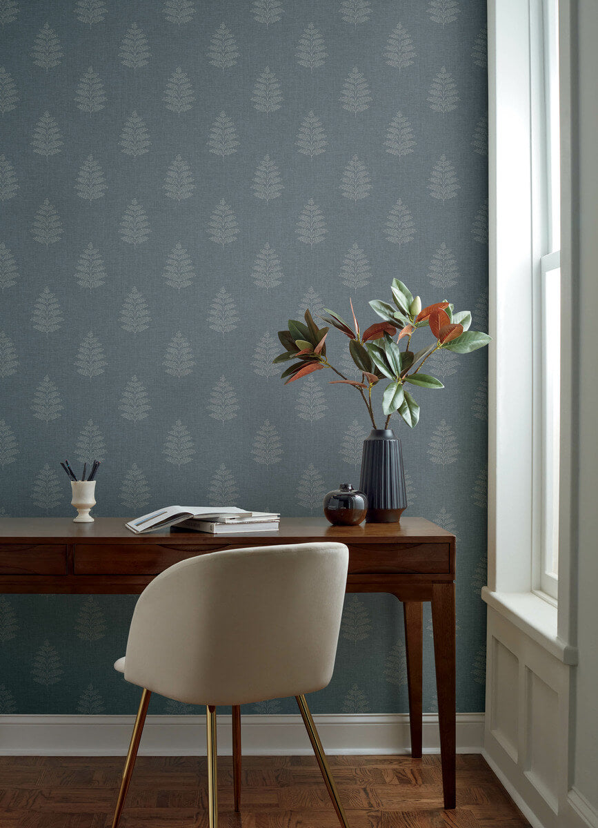 Oak & Moss Frond Wallpaper