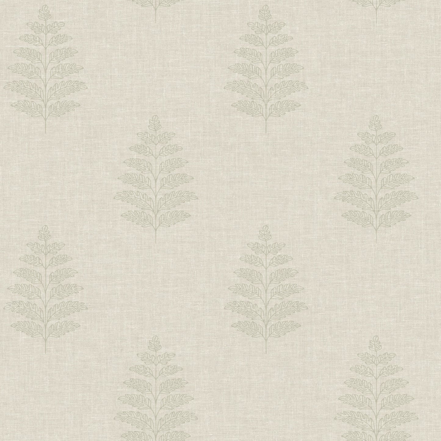 Oak & Moss Frond Wallpaper