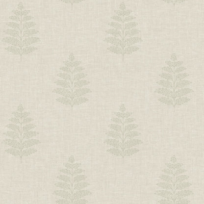Oak & Moss Frond Wallpaper