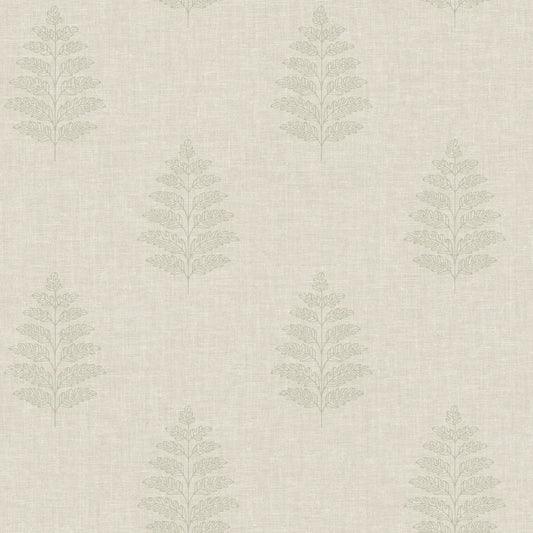 Oak & Moss Frond Wallpaper