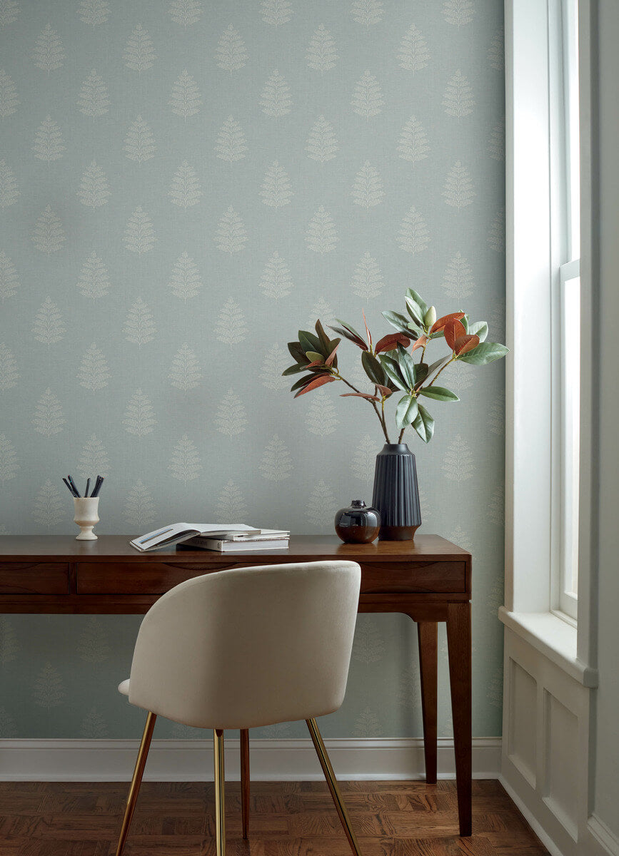 Oak & Moss Frond Wallpaper