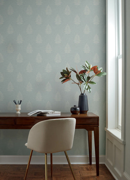Oak & Moss Frond Wallpaper