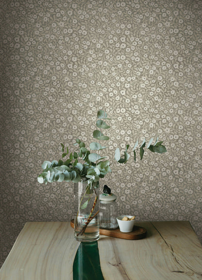 Oak & Moss Poppy Trail Wallpaper