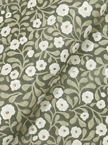 Oak & Moss Poppy Trail Wallpaper