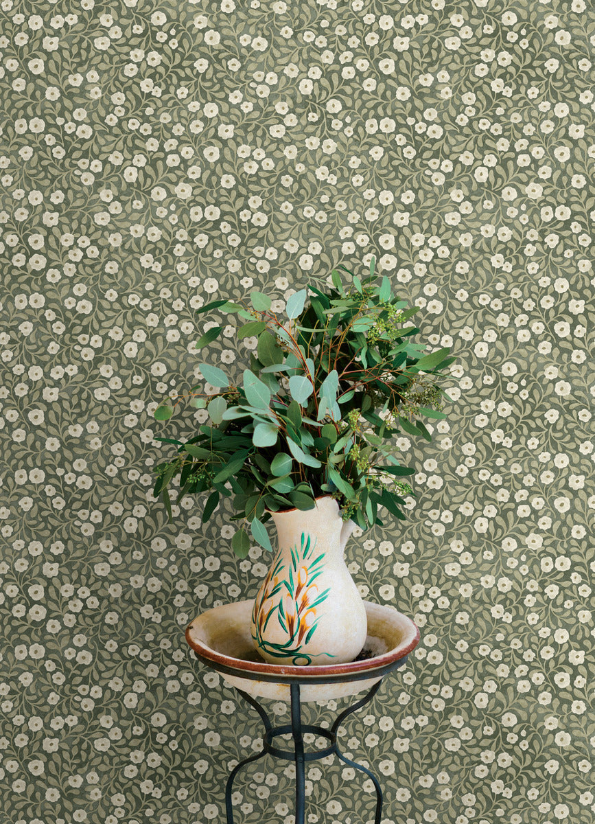 Oak & Moss Poppy Trail Wallpaper