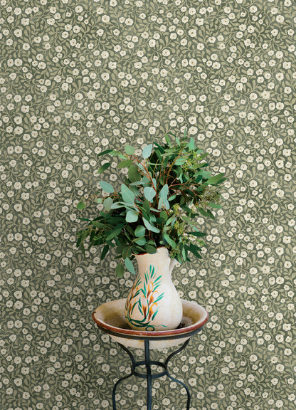Oak & Moss Poppy Trail Wallpaper