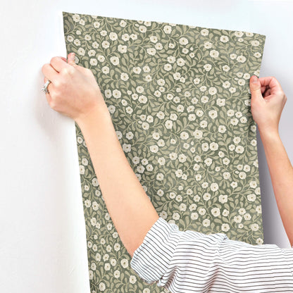 Oak & Moss Poppy Trail Wallpaper