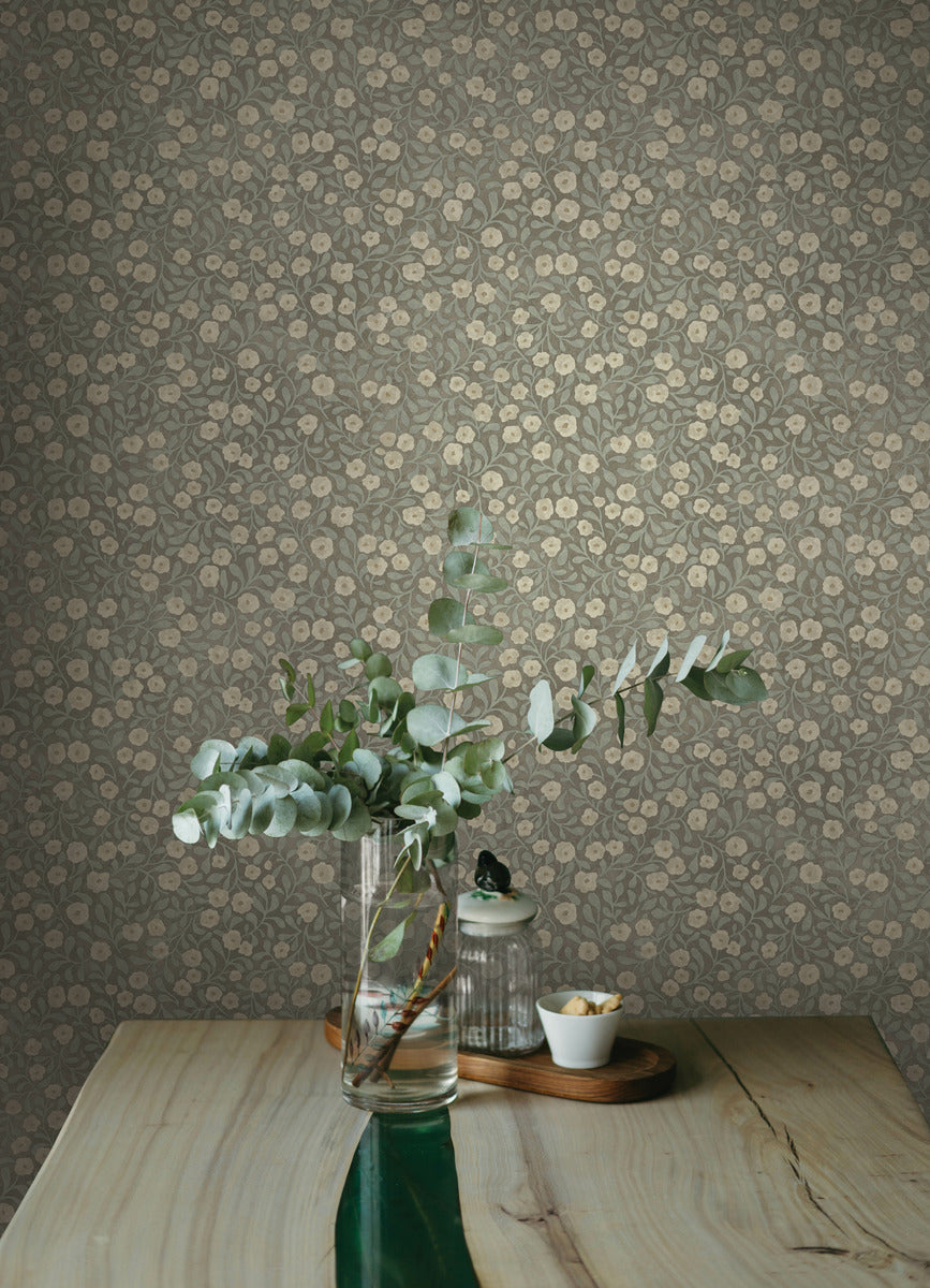 Oak & Moss Poppy Trail Wallpaper