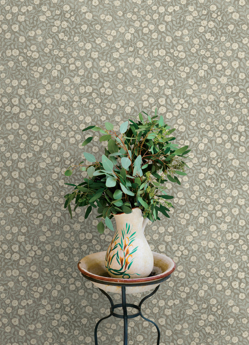 Oak & Moss Poppy Trail Wallpaper