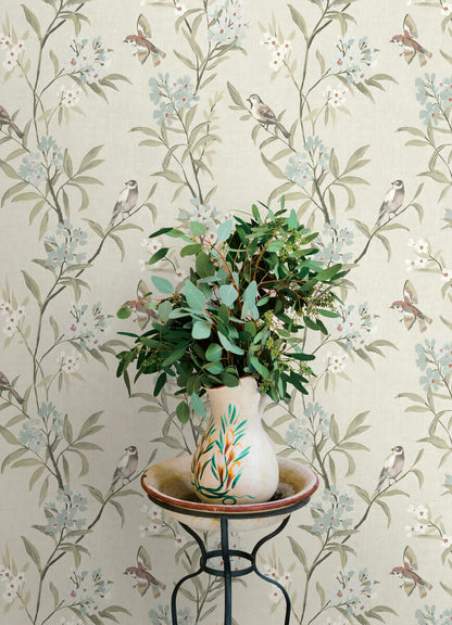 Oak & Moss Tea Olive Wallpaper