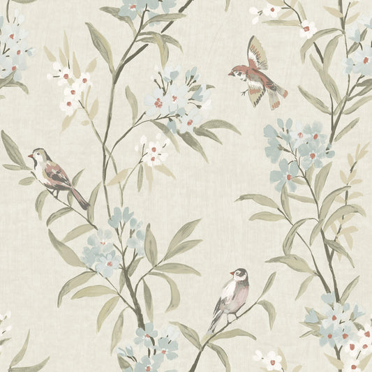 Oak & Moss Tea Olive Wallpaper