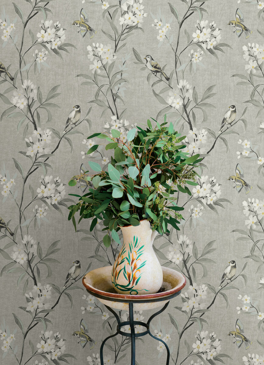 Oak & Moss Tea Olive Wallpaper