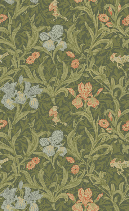 Hidden Treasures Iris Wallpaper