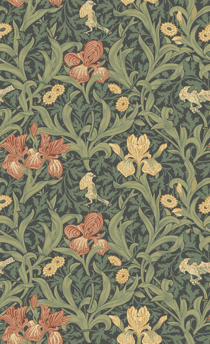 Hidden Treasures Iris Wallpaper
