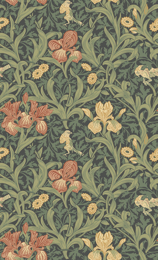 Hidden Treasures Iris Wallpaper