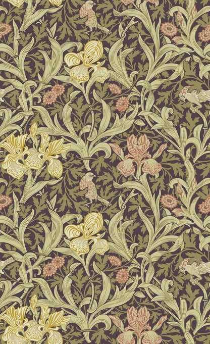 Hidden Treasures Iris Wallpaper