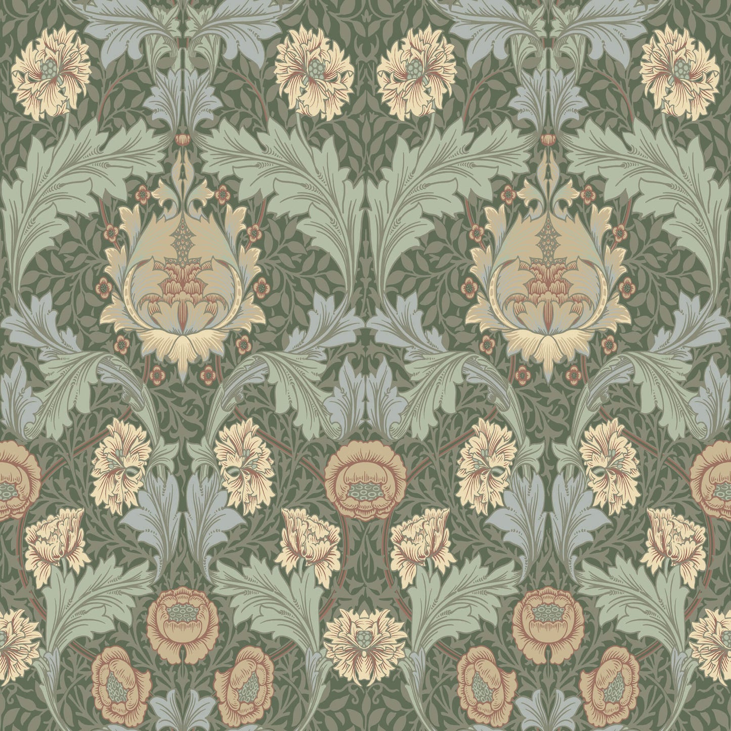Hidden Treasures Myrtle Wallpaper