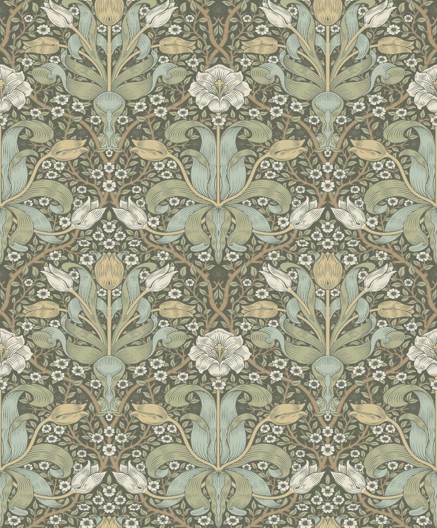 Hidden Treasures Spring Thicket Wallpaper