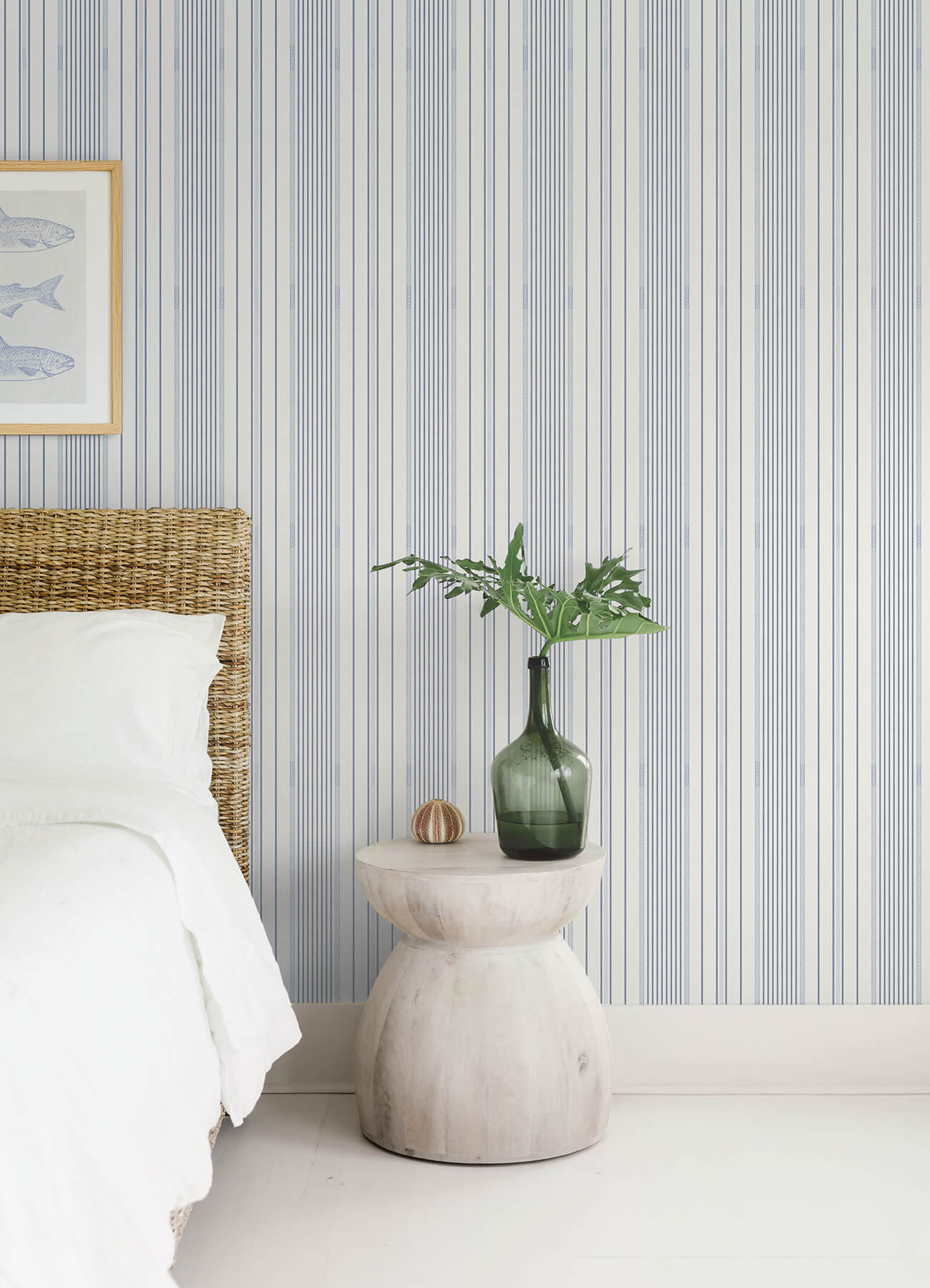Sea Salt Navarres Stripe Wallpaper
