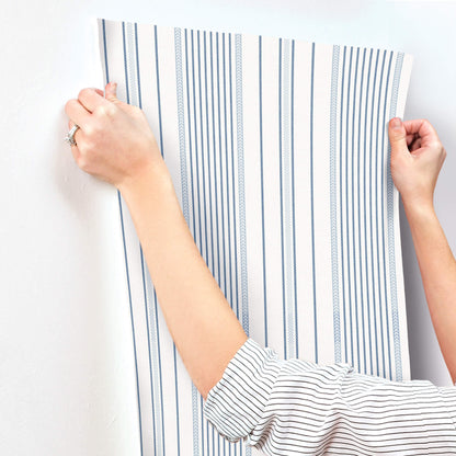 Sea Salt Navarres Stripe Wallpaper