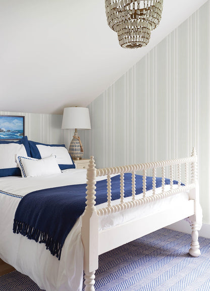 Sea Salt Navarres Stripe Wallpaper