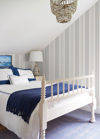 Sea Salt Navarres Stripe Wallpaper
