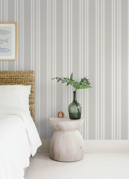 Sea Salt Navarres Stripe Wallpaper