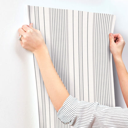 Sea Salt Navarres Stripe Wallpaper