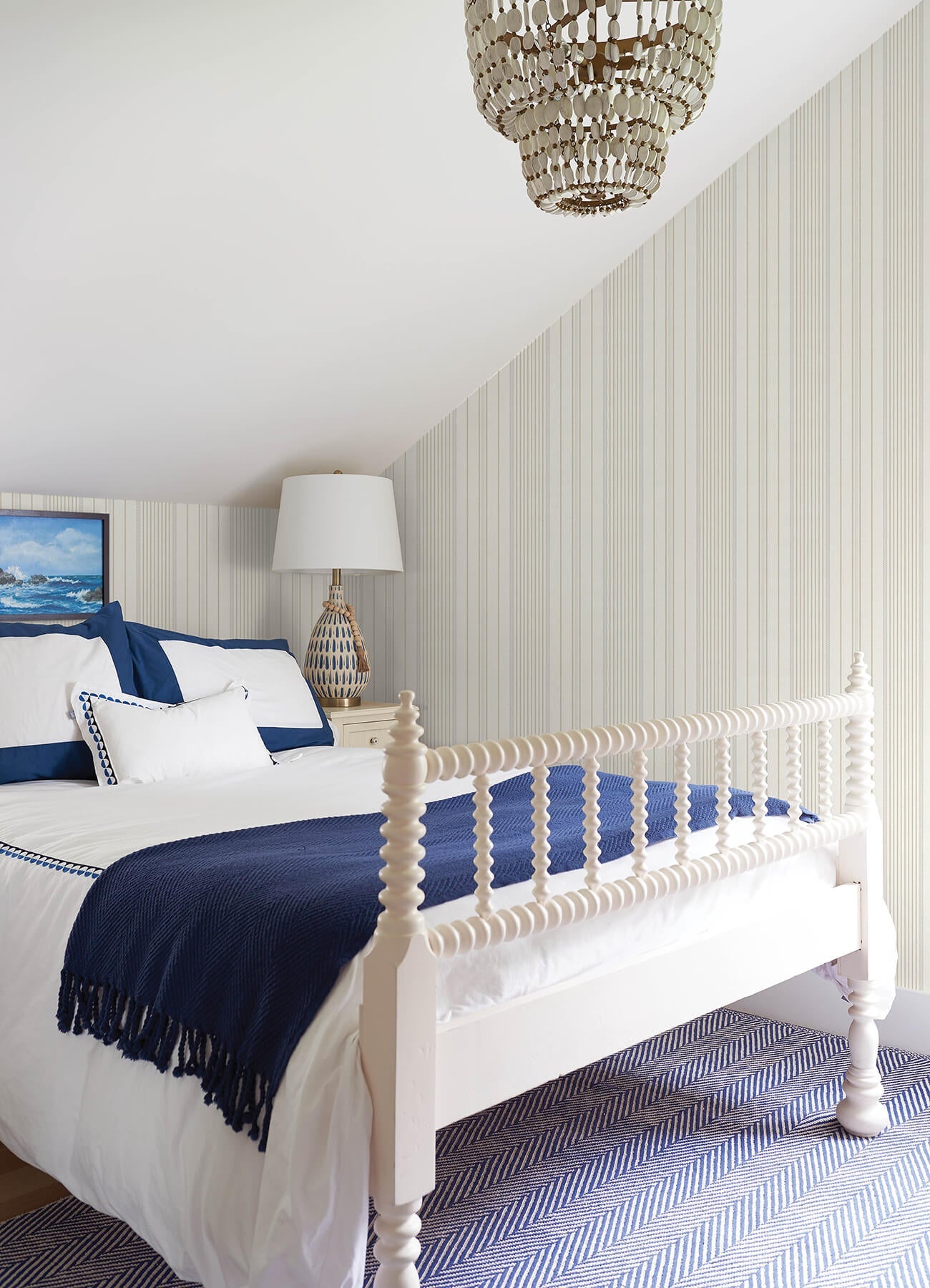Sea Salt Navarres Stripe Wallpaper