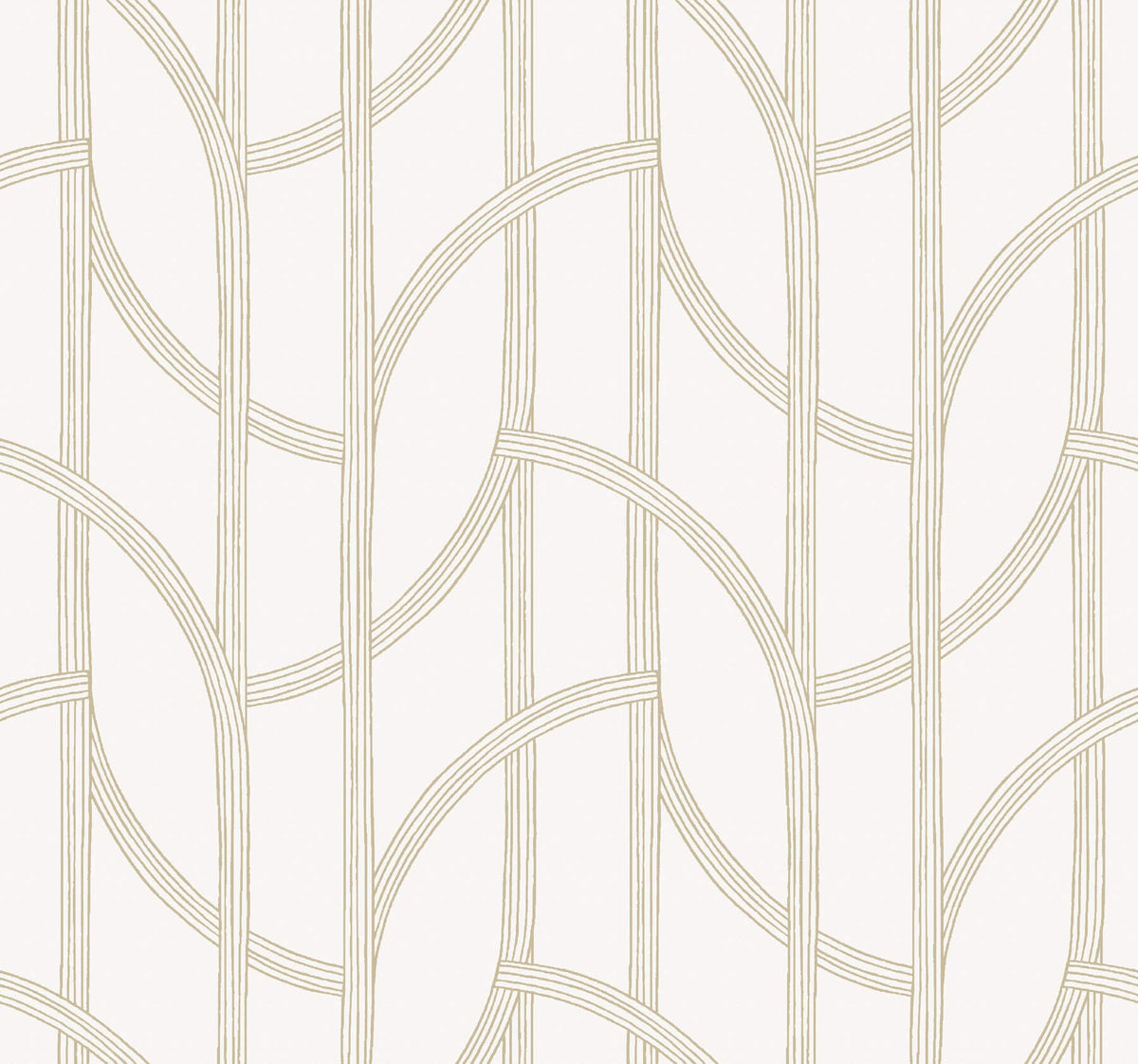 A-Street Prints Sea Salt Salvo Wallpaper - Gold, geometric