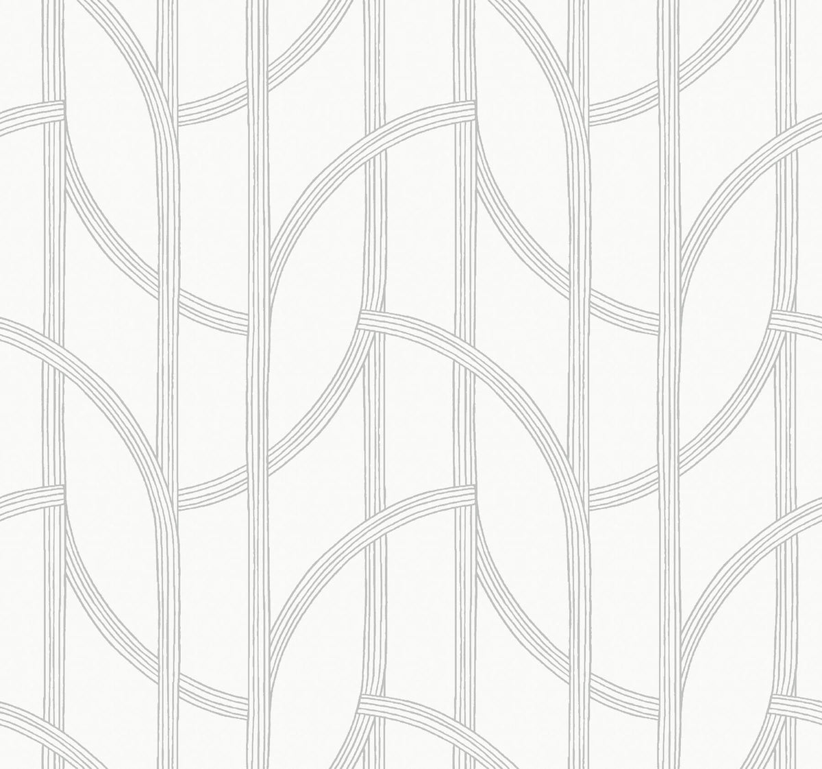 A-Street Prints Sea Salt Salvo Wallpaper - Silver, geometric in blue, gold, grey