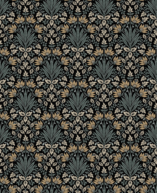 Chris Loves Julia Woodbury Wallpaper - Black