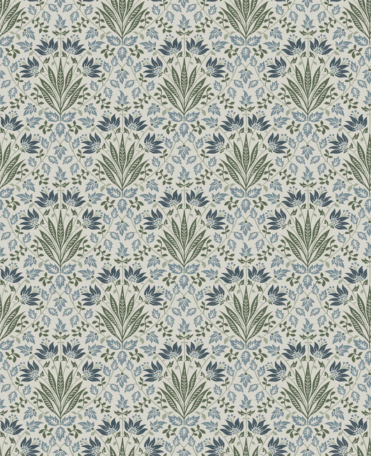 Chris Loves Julia Woodbury Wallpaper - Blue