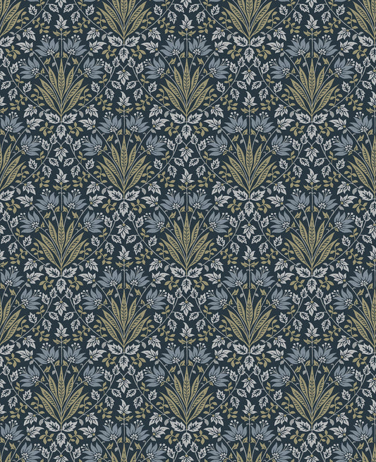 Chris Loves Julia Woodbury Wallpaper - Navy