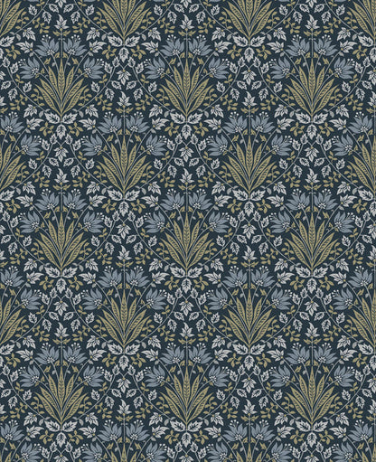 Chris Loves Julia Woodbury Wallpaper - Navy