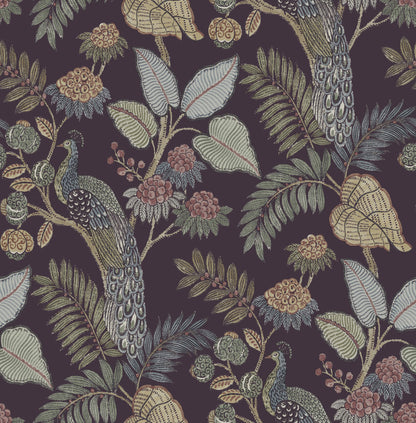 Geneva Peacock Wallpaper