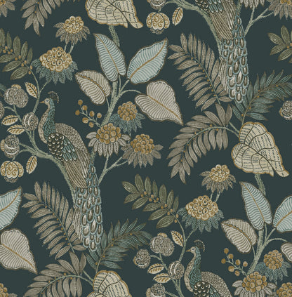 Geneva Peacock Wallpaper
