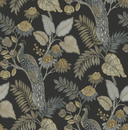 Geneva Peacock Wallpaper