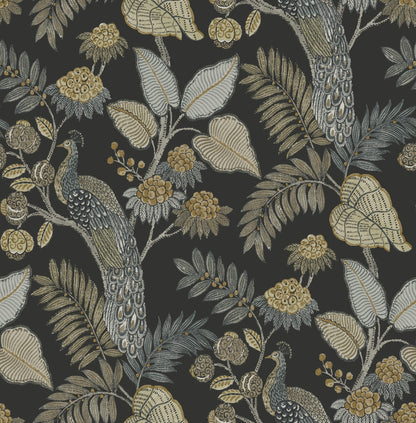 Geneva Peacock Wallpaper