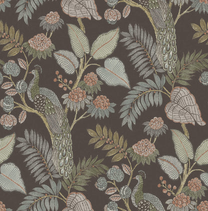 Geneva Peacock Wallpaper