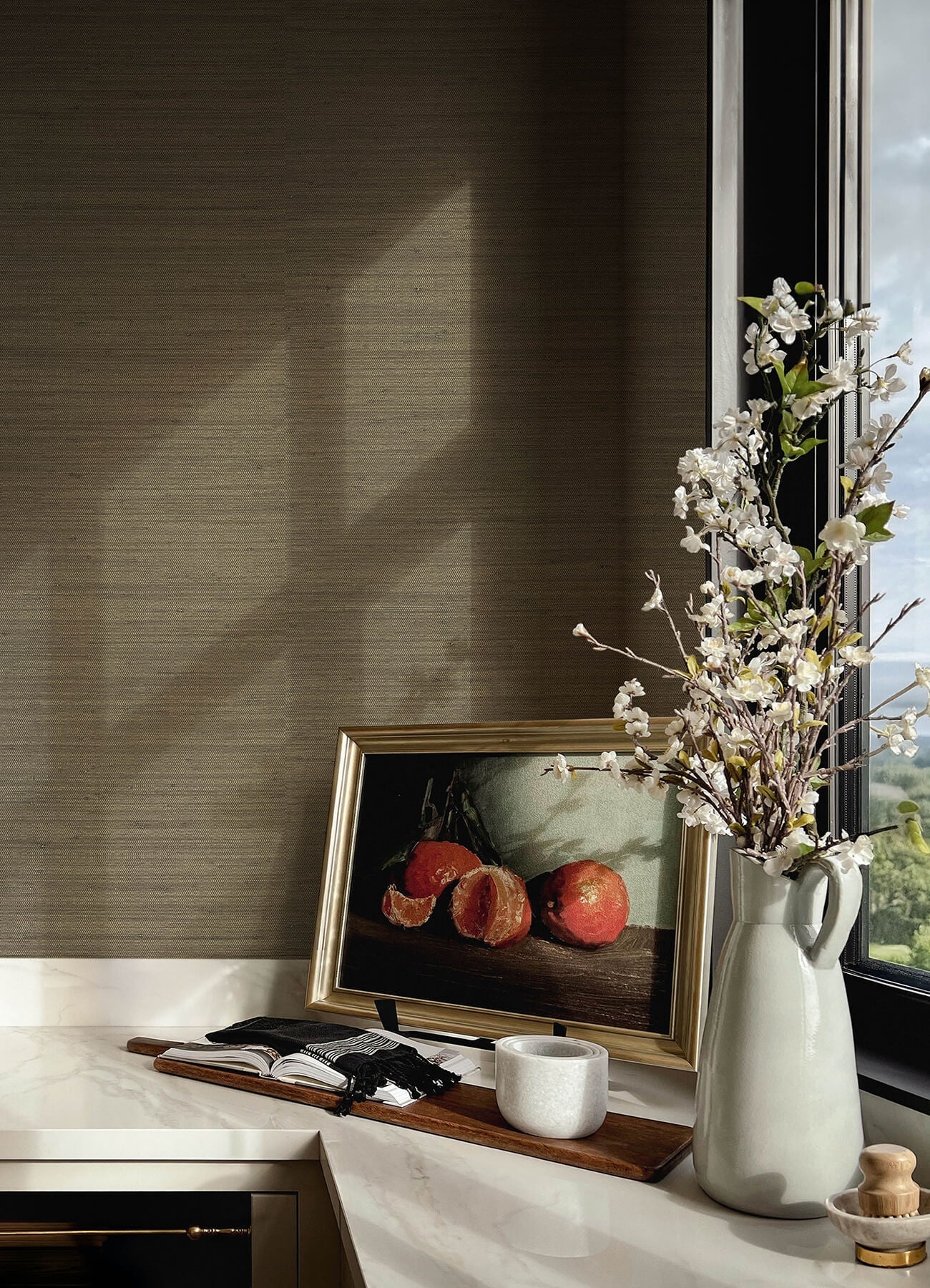 Mycroft Grasscloth Wallpaper