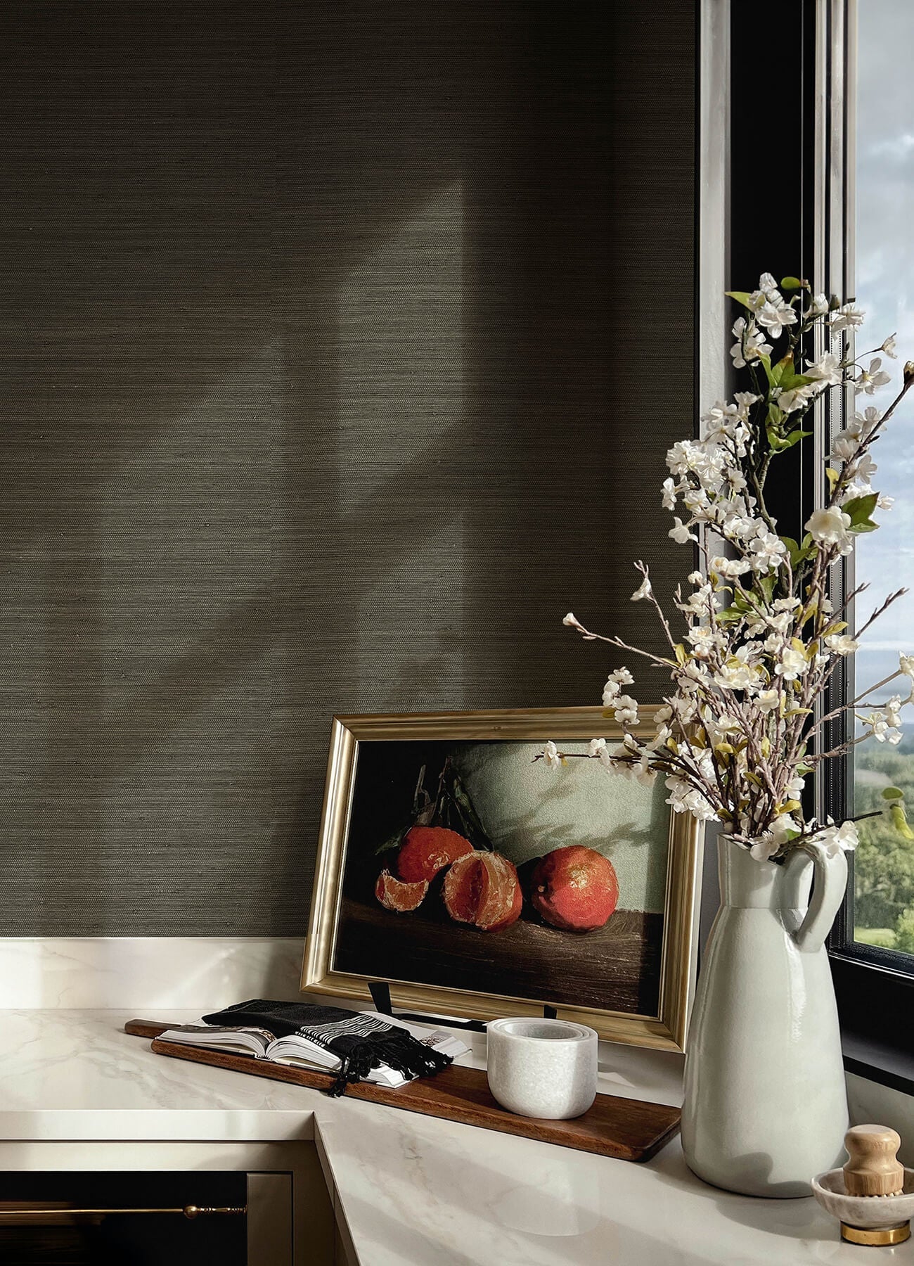 Mycroft Grasscloth Wallpaper