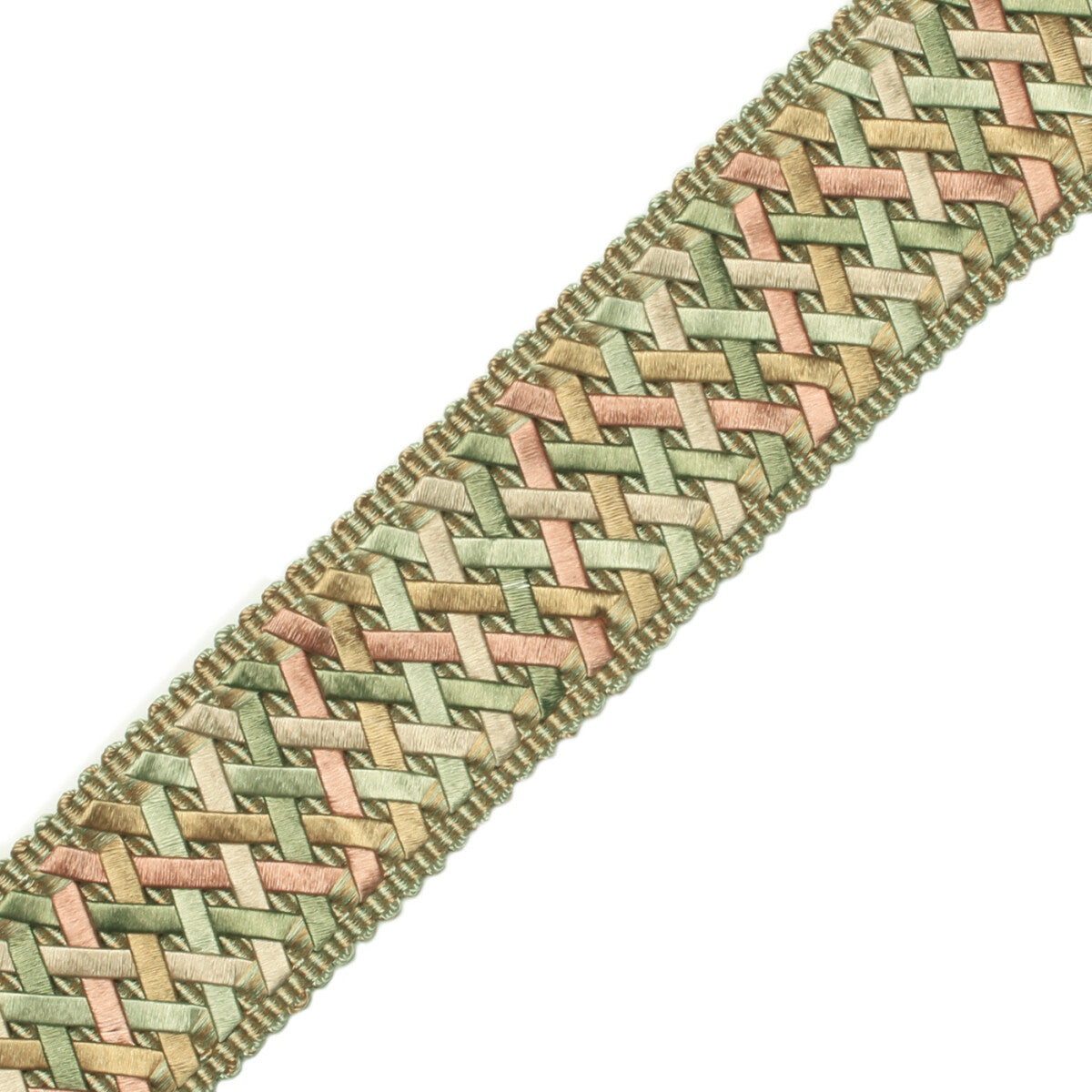 1.4" Normandy Handwoven Border Trim by Samuel & Sons in Printemps