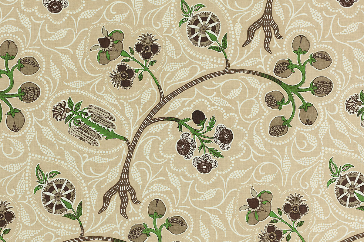 Indira Fabric by Raoul Textiles in Cardamon
