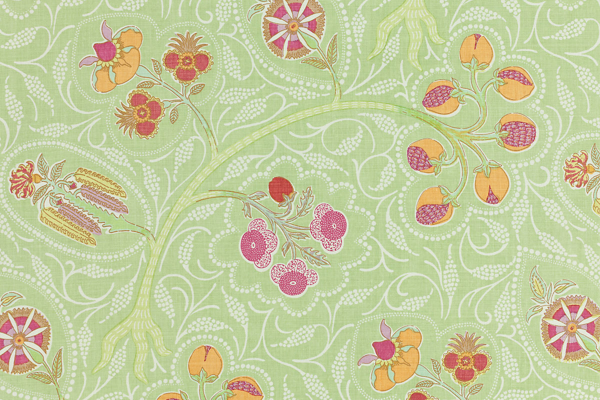 Indira Fabric by Raoul Textiles in Celery