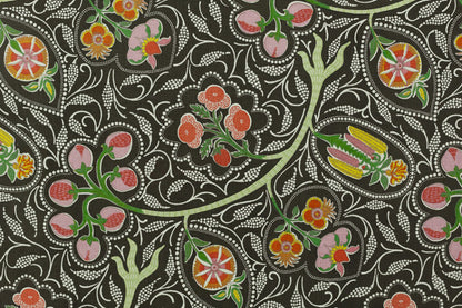 Indira Fabric by Raoul Textiles in Ebony