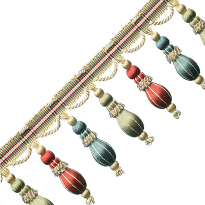 Normandy Silk Ornamental Fringe Trim by Samuel & Sons in Fleurs